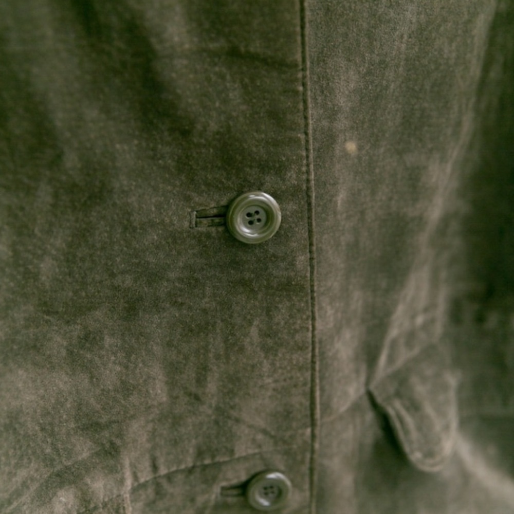 Vintage 90s Green Leather Jacket M/L - Picture 8 of 9